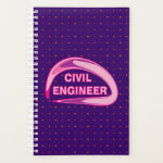 Pink Civil Engineer Planner