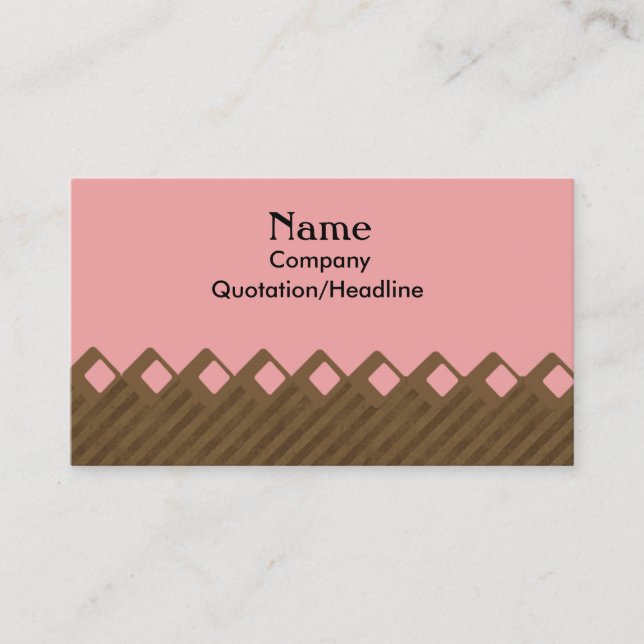 Pink Class Business Card (Front)