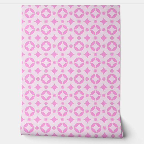 pink  classic Art_Deco pattern Wallpaper