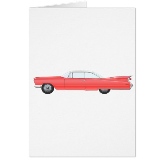 Pink Classic Car Cards (Front)