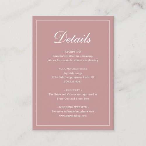 Pink Classic Elegant Wedding