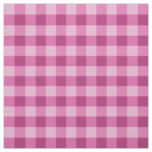 Pink Classic Gingham Check Pima Cotton Fabric