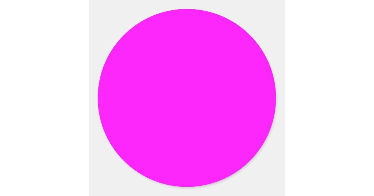 Pink Classic Round Sticker 