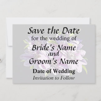 Pink Clematis Save The Date