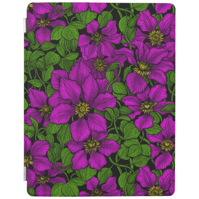 Pink Clematis vine iPad Smart Cover (Front)