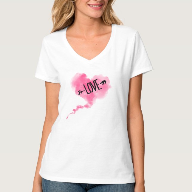 Pink Cloud Heart T-shirt (Front)