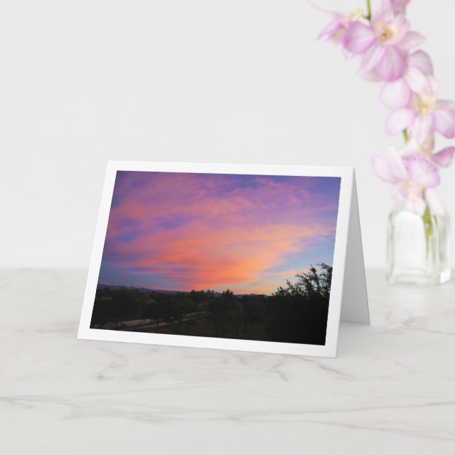 Pink Cloud Landscape Card (Orchid)