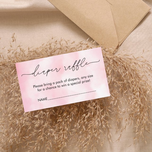 Pink Cloud Nine Baby Shower Enclosure Card (Creator Uploaded)