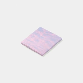 Pink Clouds in Blue Sky Photo Post-it Notes