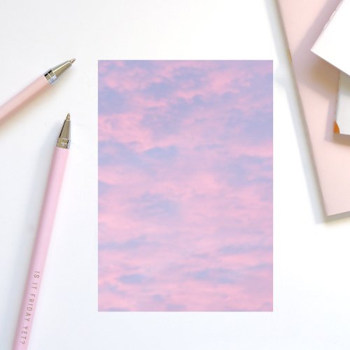 Pink Clouds in Blue Sky Post_it Notes
