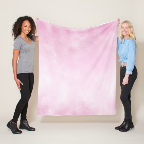 Pink clouds pattern fleece blanket