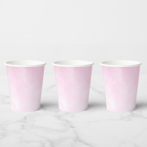 Pink clouds pattern paper cups