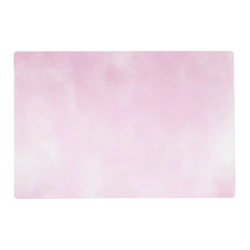 Pink clouds pattern placemat