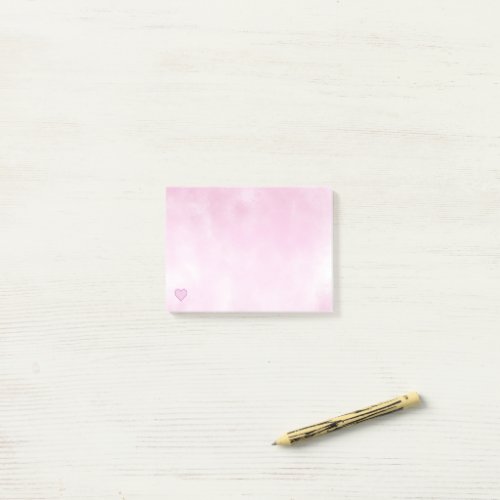 Pink clouds pattern post_it notes