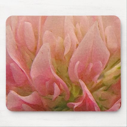 Pink Clover Mouse Pad