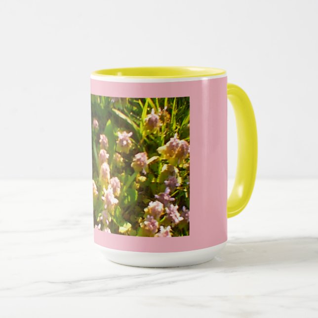 Pink Clover Mug (Front Right)