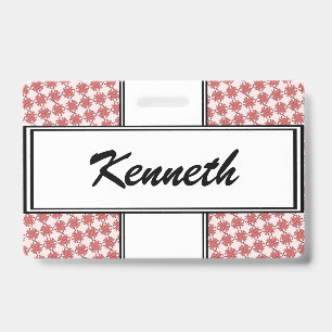 Pink Clover Ribbon by Kenneth Yoncich Badge