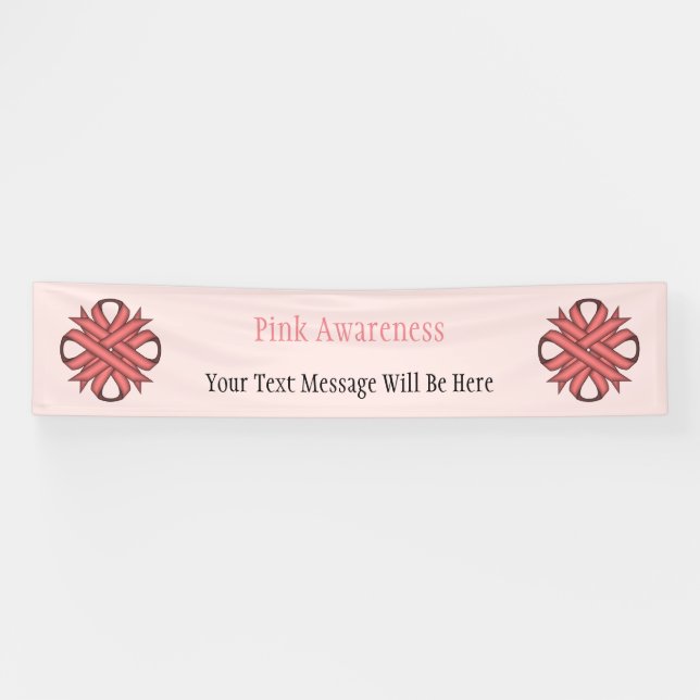 Pink Clover Ribbon by Kenneth Yoncich Banner (Horizontal)