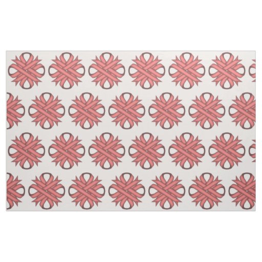 Pink Clover Ribbon by Kenneth Yoncich Fabric