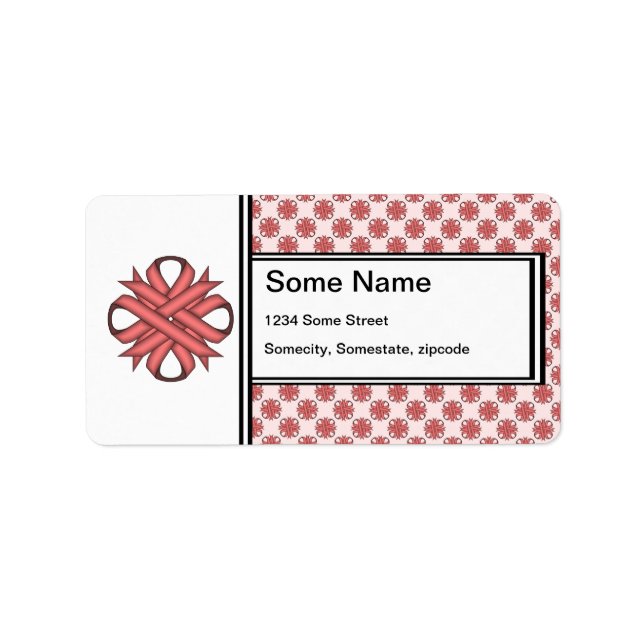 Pink Clover Ribbon by Kenneth Yoncich Label (Front)