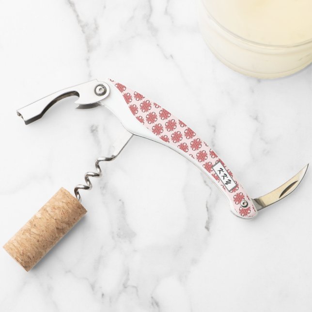 Pink Clover Ribbon by Kenneth Yoncich Waiter's Corkscrew (Front)
