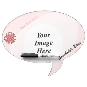 Pink Clover Ribbon Template by Kenneth Yoncich Dry-Erase Board