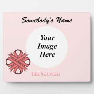 Pink Clover Ribbon Template by Kenneth Yoncich Plaque