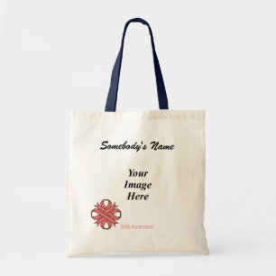 Pink Clover Ribbon Template by Kenneth Yoncich Tote Bag