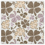 Pink Clover Shamrock Pattern St. Patrick`s Day Fabric