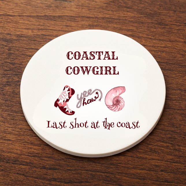 pink coastal cowgirl coaster (Creator Uploaded)