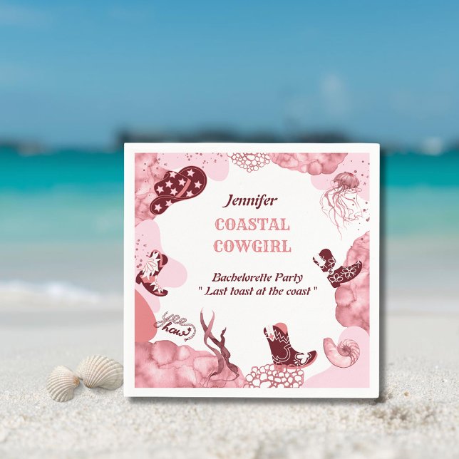 pink coastal cowgirl napkins (Creator Uploaded)