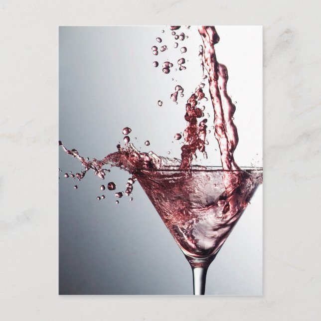 Pink Cocktail 3 Postcard (Front)