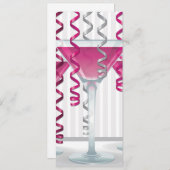 Pink cocktail and ribbon (Front/Back)
