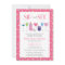 Pink Cocktail New Baby Girl Sip and See Invitation
