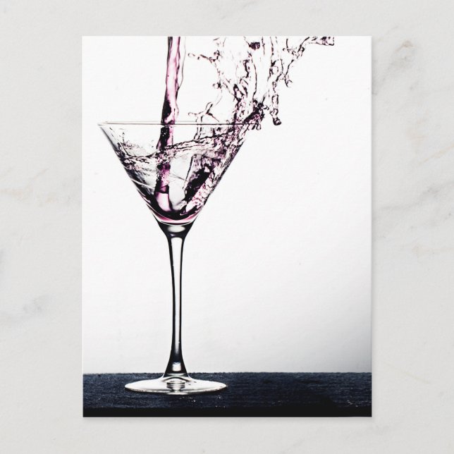 Pink Cocktail Postcard (Front)