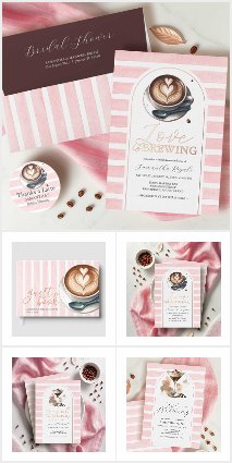 Pink Coffee Bridal Shower Theme