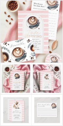 Pink Coffee Bridal Shower Theme