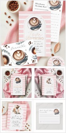 Pink Coffee Bridal Shower Theme