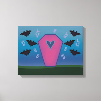 Pink Coffin Canvas Print
