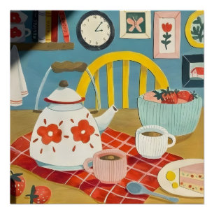 Pink, collage, coquette, preppy, trendy, coastal, poster