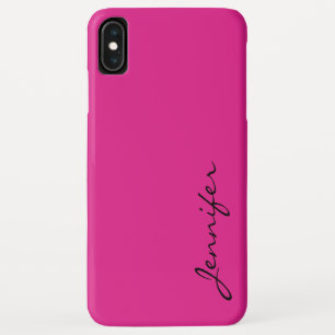 pink color background iPhone XS max case