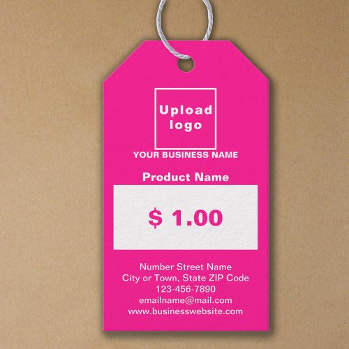 Pink Color Business Product Price Tag