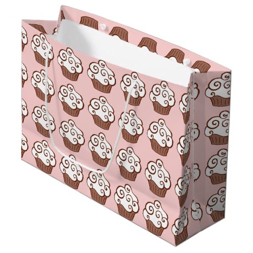 Pink Color Cupcake Gift Bag