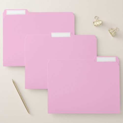 Pink Color File Folder