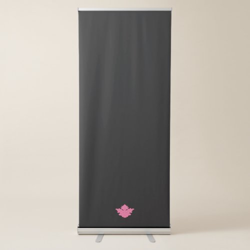 pink color illustratio Vertical Retractable Banner