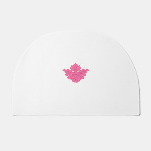 pink color illustration doormat