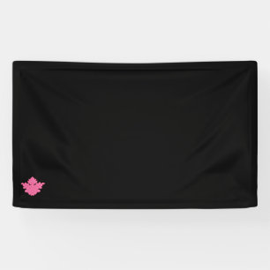pink color illustration Vinyl Banner