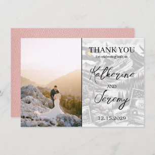 Pink Colorado Passport Thank You Card
