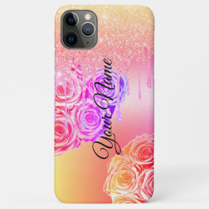 Pink Colorful Glitter Sparkling Drips iPhone 11 Pro Max Case