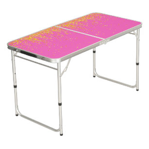 Pink Colorful Pong Table